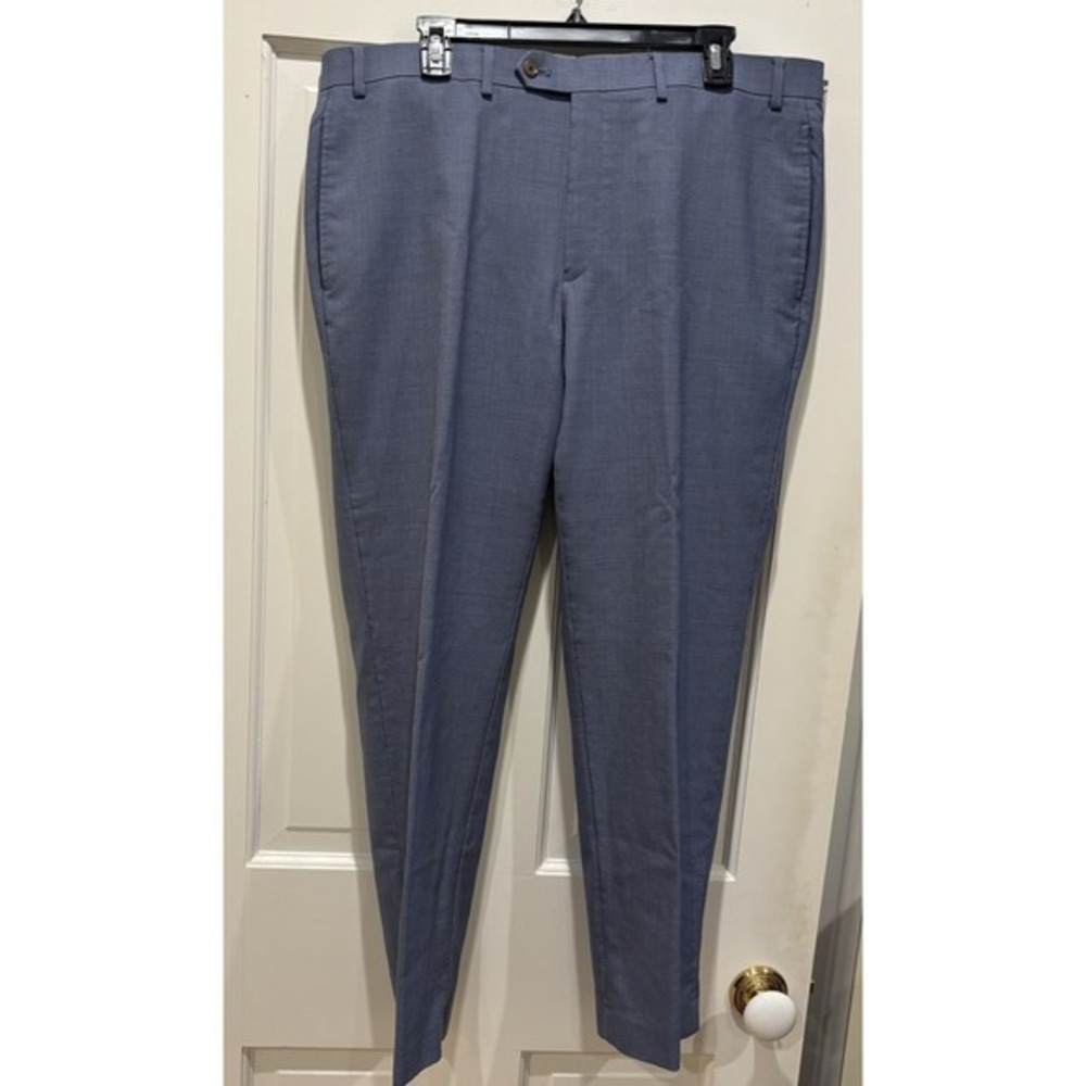 LAUREN RALPH LAUREN Men's Total Comfort Flat Front Pants Light Blue Size‎ 38x30